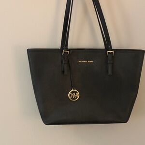 Michael Kors Black and Gold Tote